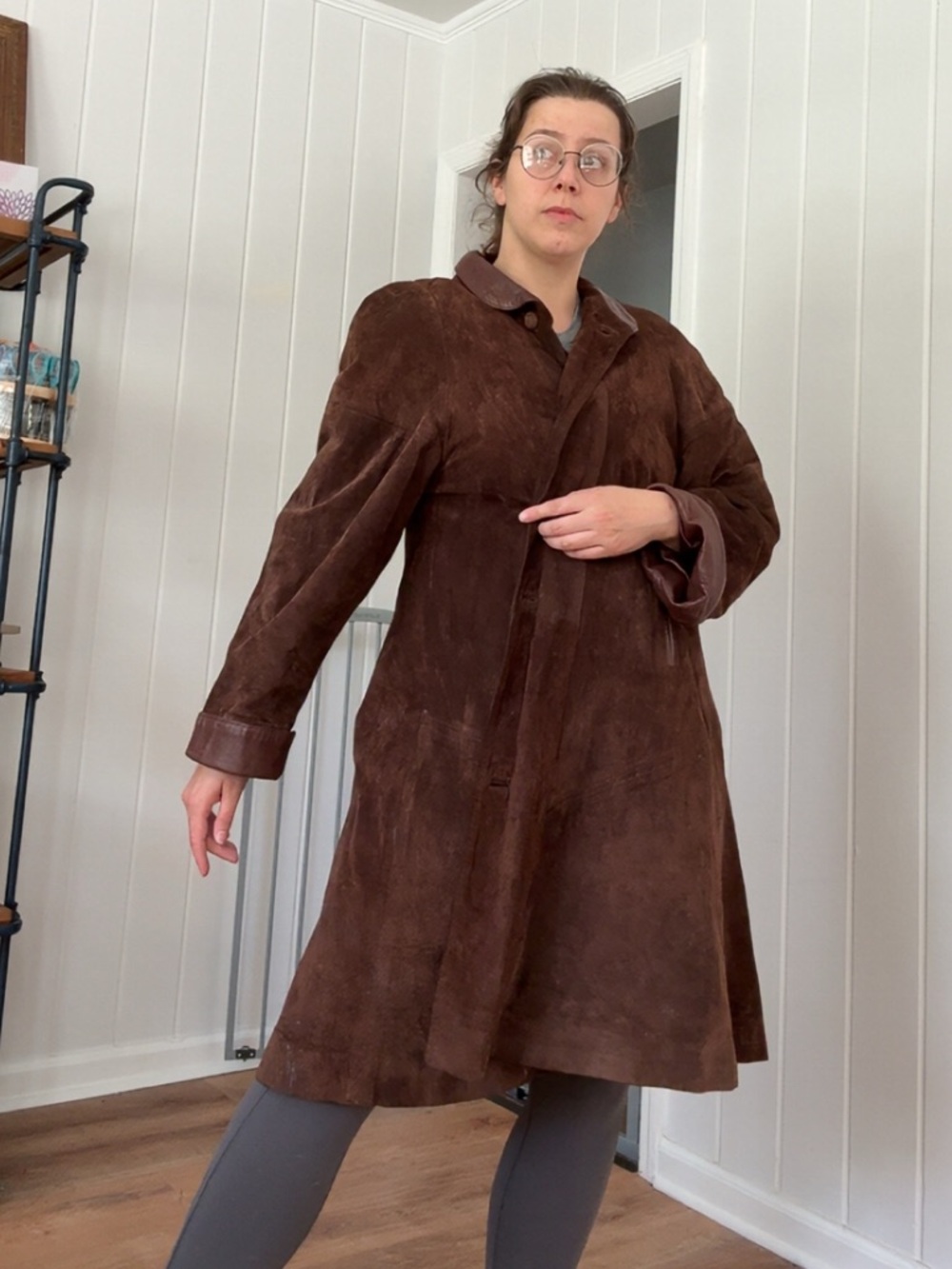 80s suede swing coat - Picture 8 of 8